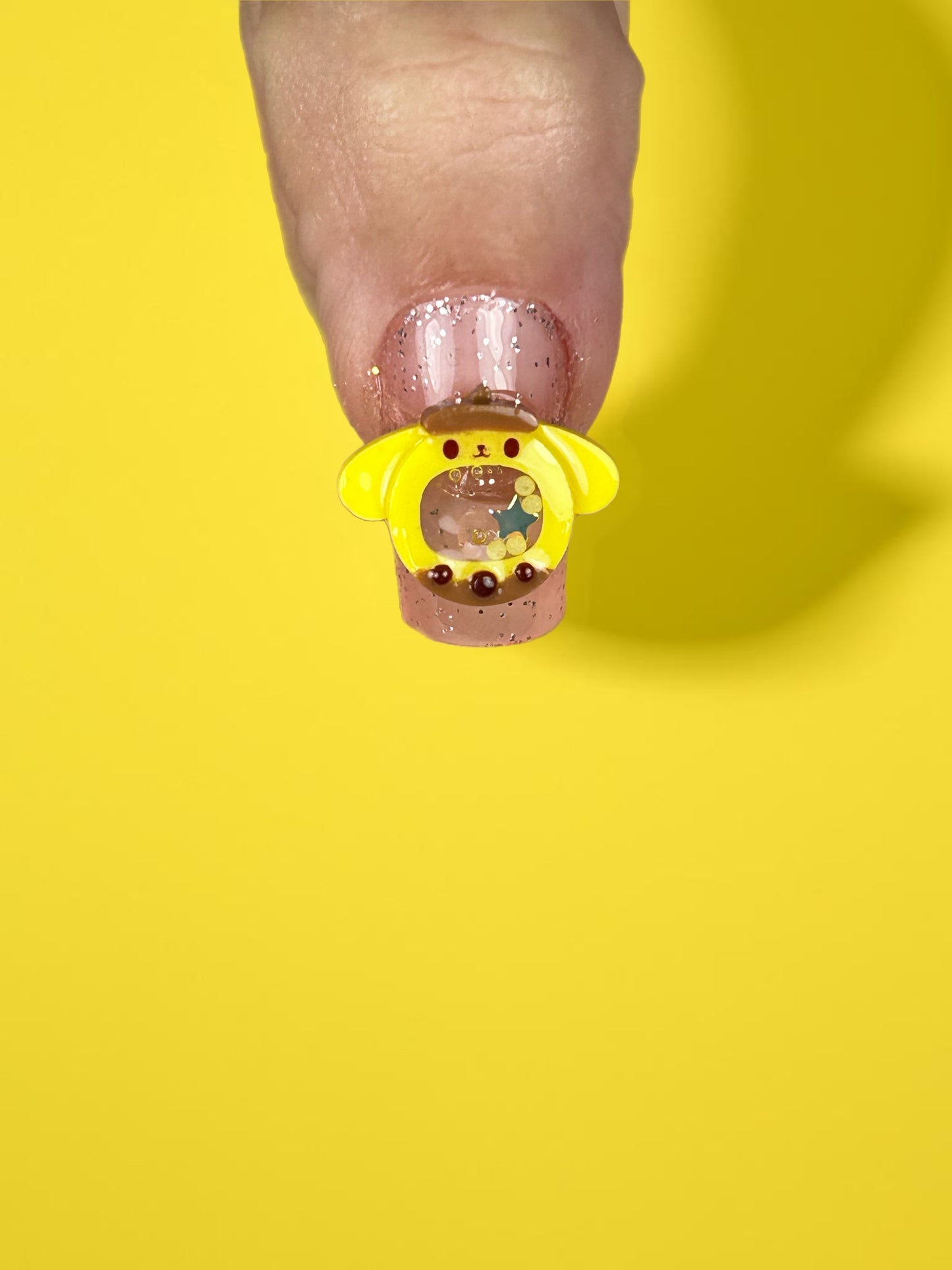 Puppy Mini Liquid Nail Charms ~2pc Set