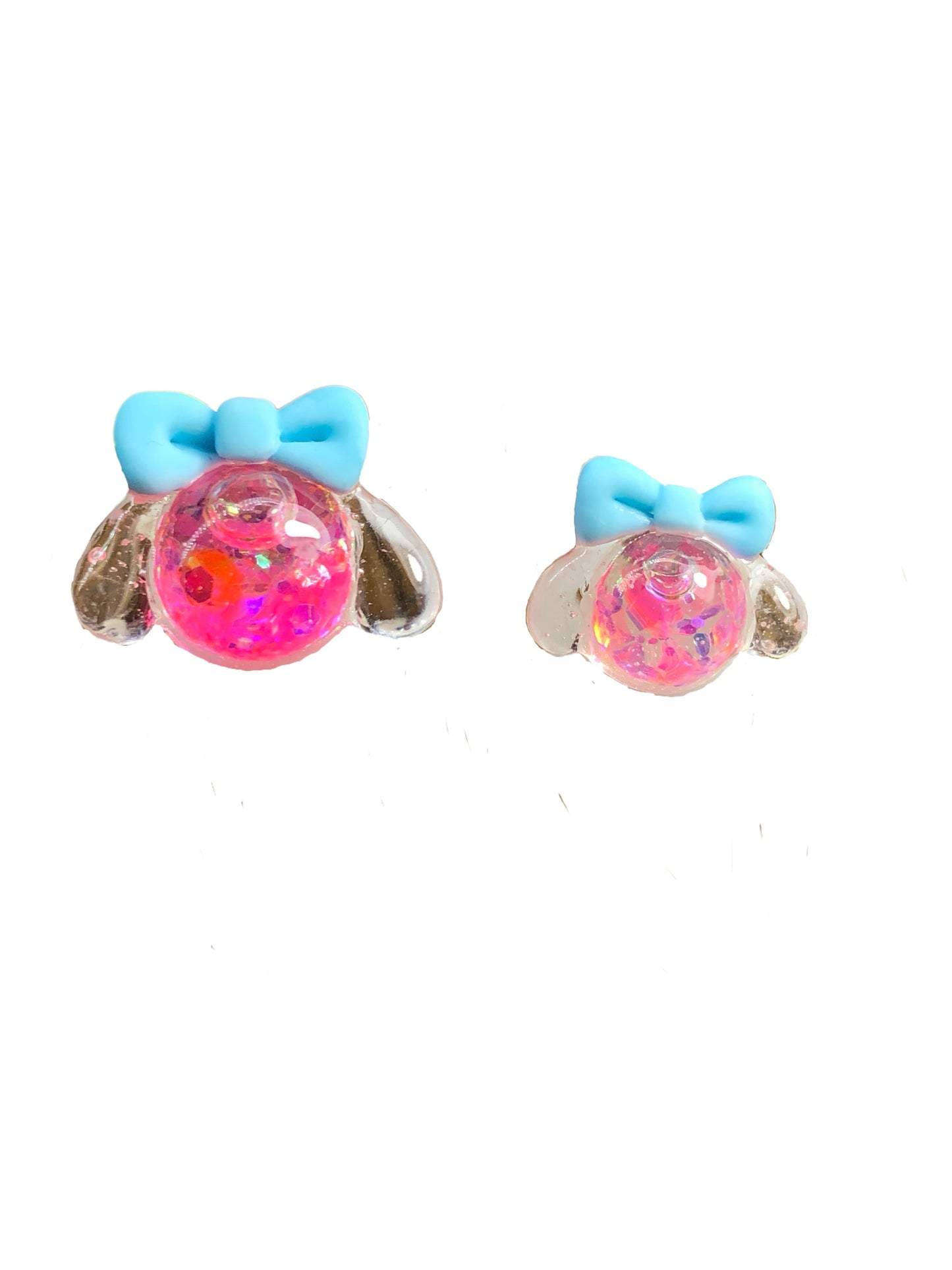 Kawaii Puppy Liquid Charms ~2 pc set~Nail Charms
