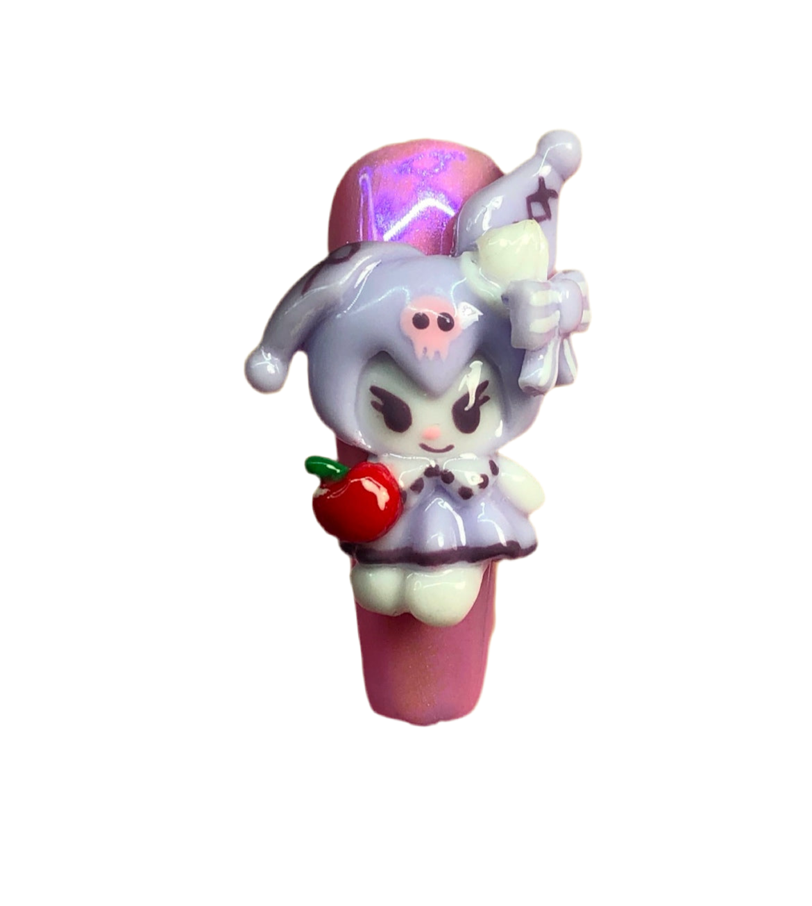 Purple Bunny Nail Charm Set ~2pc set