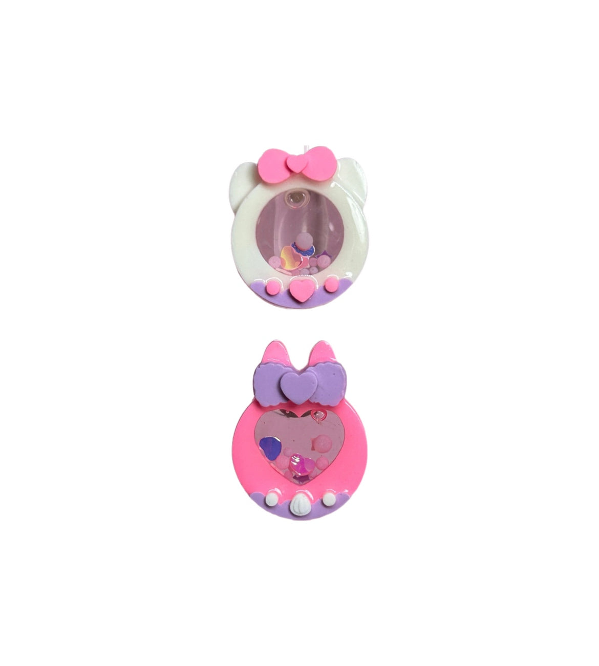 Kawaii Liquid Nail Charms 2pc size Large (custom colors available)~Nail Charms