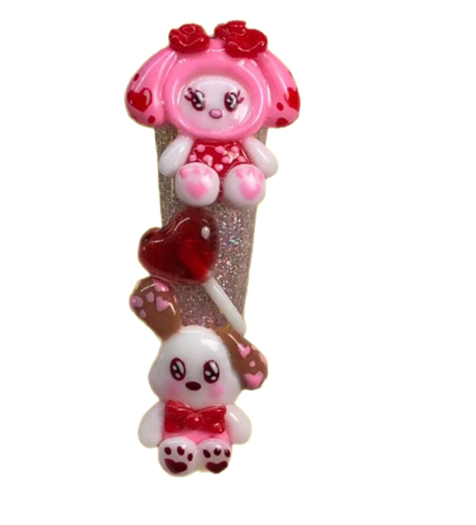 Valentines Kawaii Nail Charms ~12Pc Set