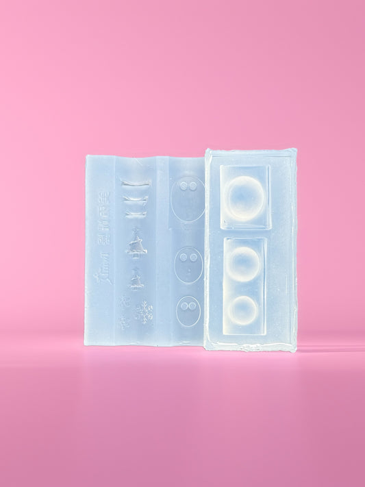 Aqua Globe Nail Charm Mold / with Built in Back Seal