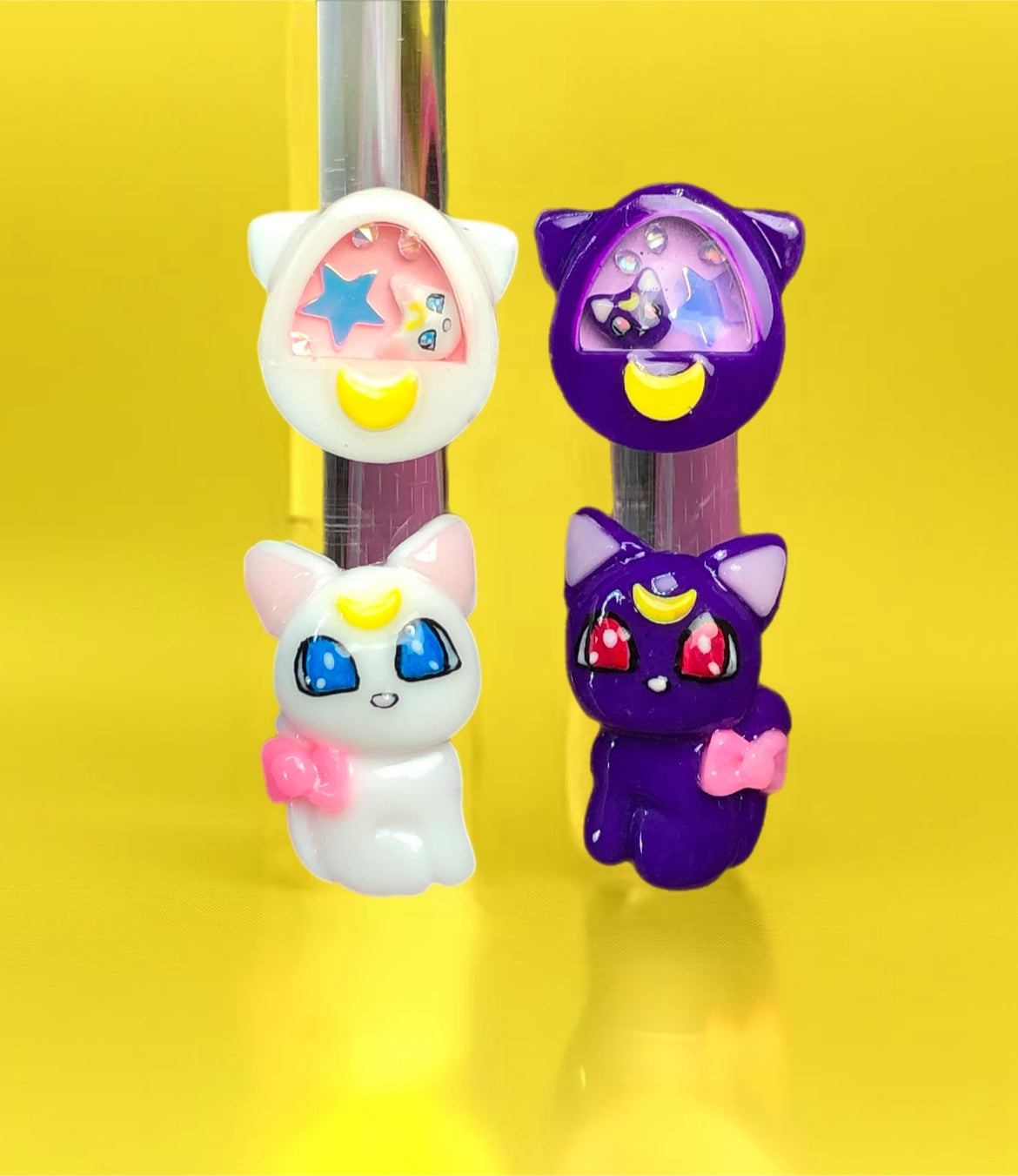 Kitty Shaker Nail Charm Set~ 4pc Set