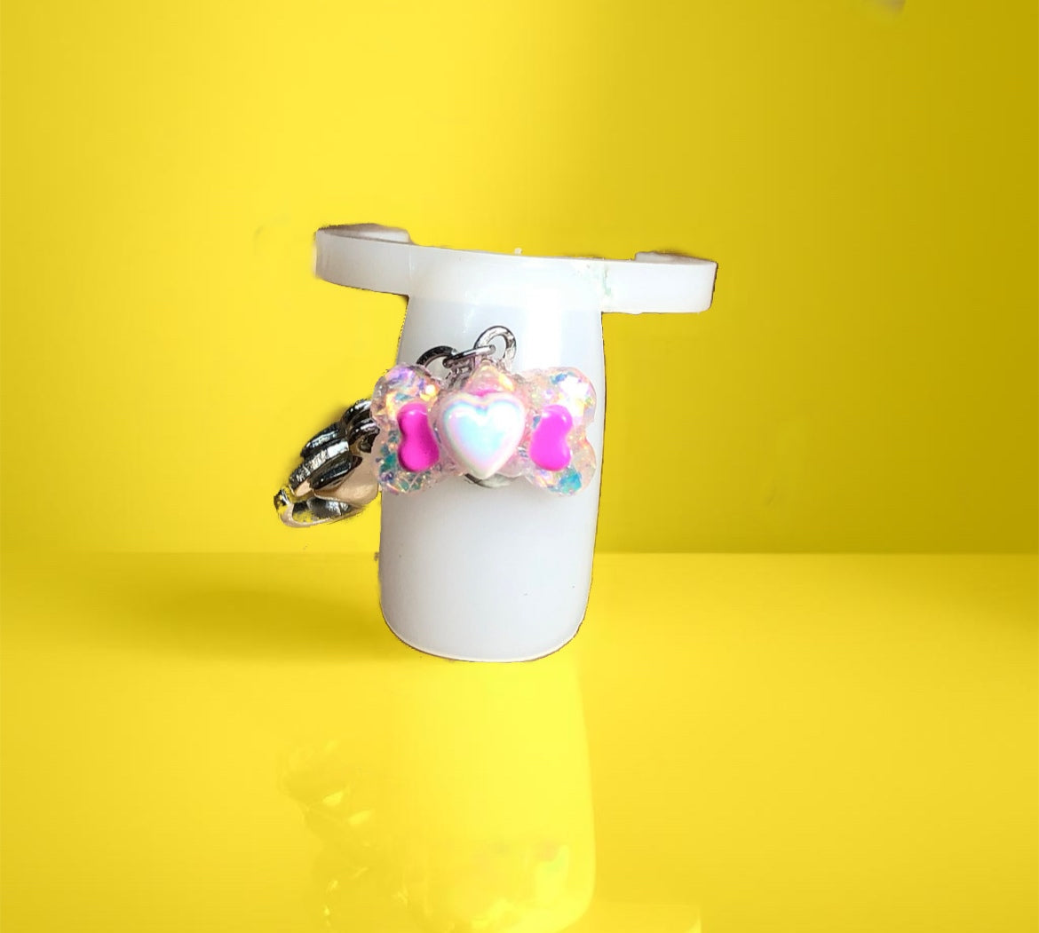 Shaker/Dangle Clip Charm. 2pc Charm Set.