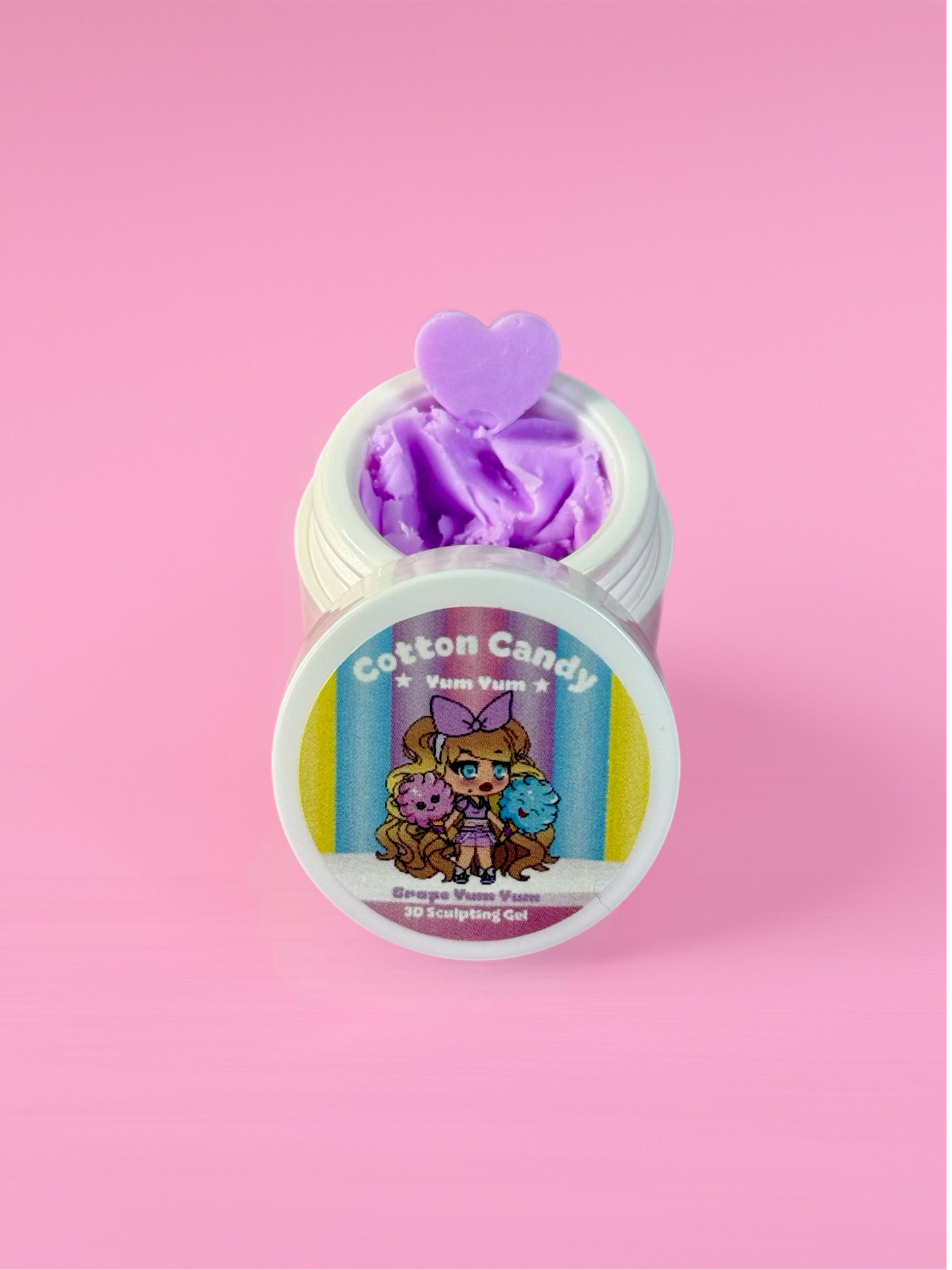 ✨NEW✨Grape Yum Yum ~Cotton Candy Pastel 3D Sculpting Gel