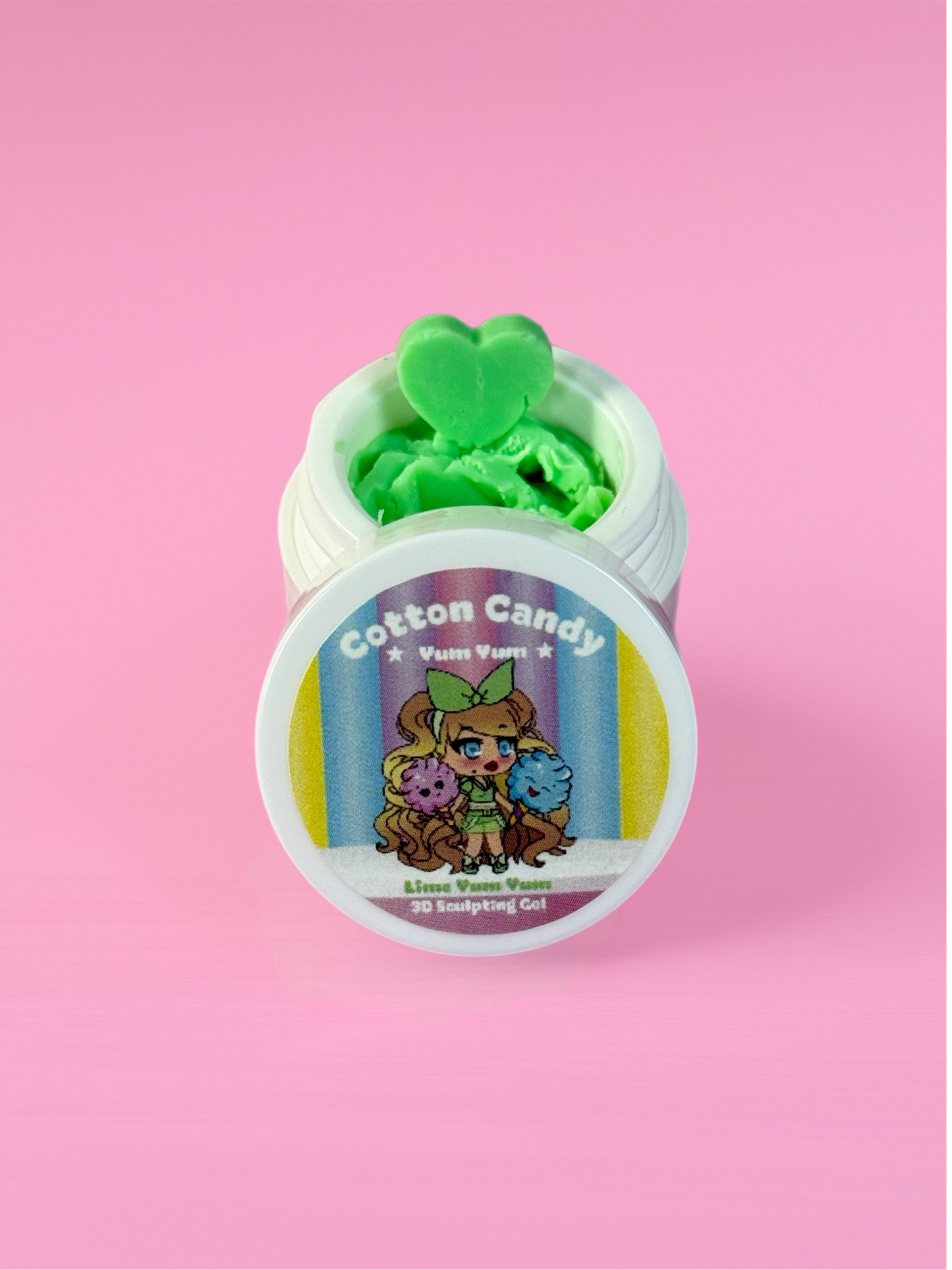 ✨New✨ Lime Yum Yum~ Cotton Candy Pastel 3D Sculpting Gel