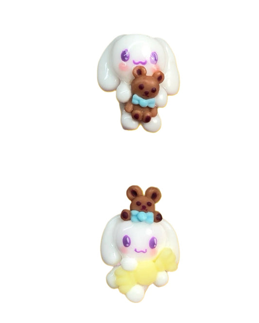 Teddy Puppy Nail charm set ~2pc