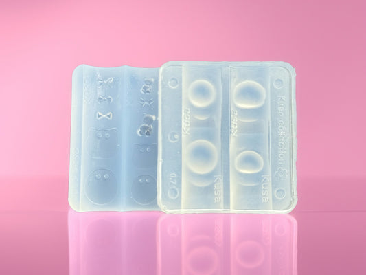 Kitty Aqua Globe Nail Charm Mold/ built in back seal