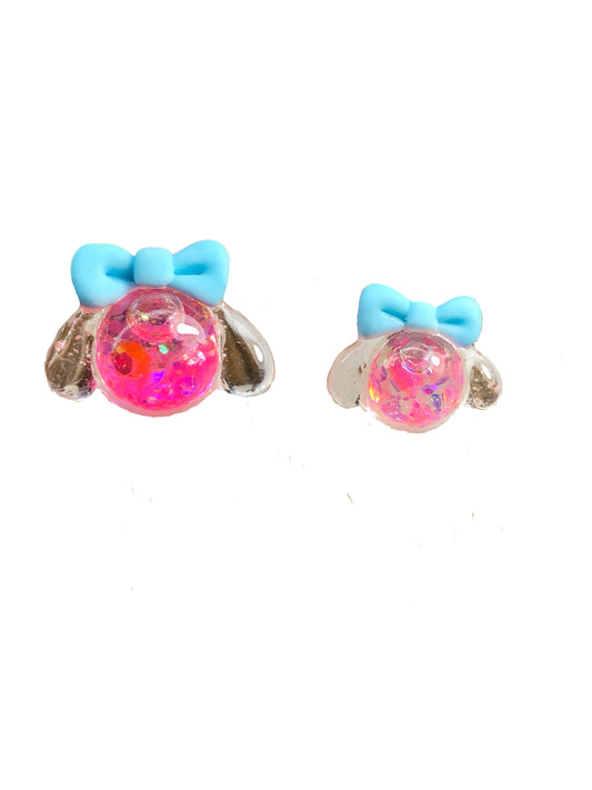 Kawaii Puppy Liquid Charms ~2 pc set~Nail Charms