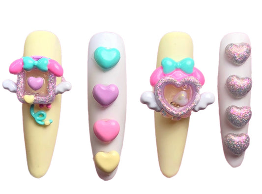 Sweet Bunny Liquid Nail Charm Set ~10 piece set~Nail Charms