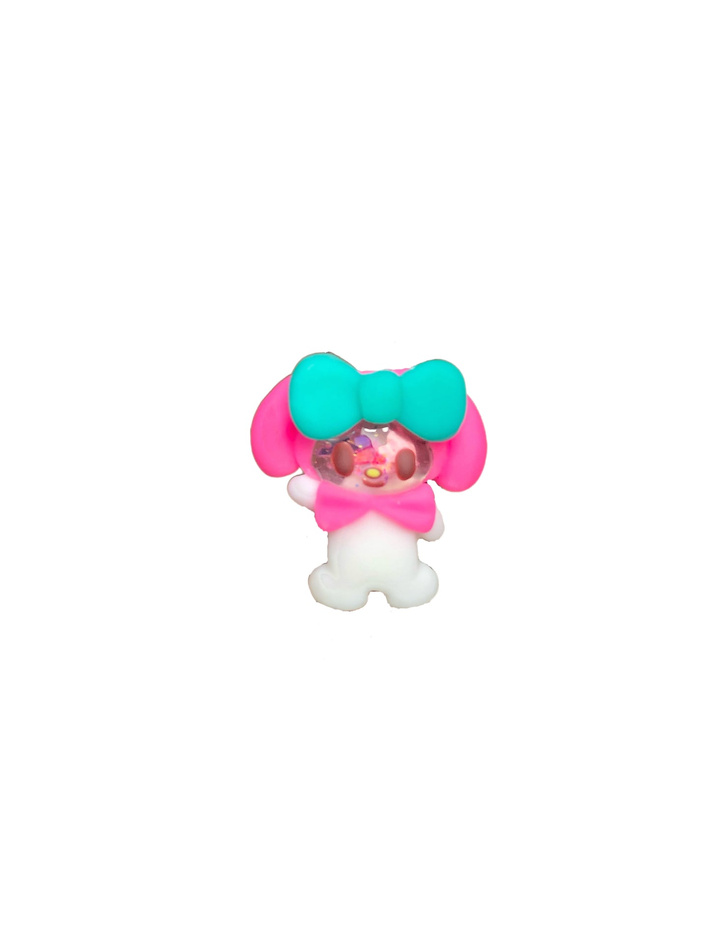 Gum Ball Bunny and Cat Jelly Edition Charm Set ~2pc