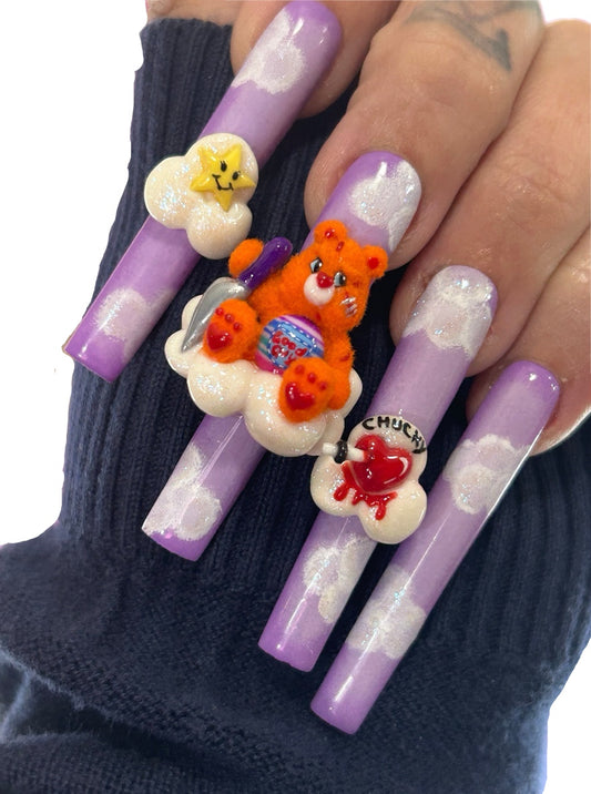 Good Guy Bear Nail Charm set ~3 Pc