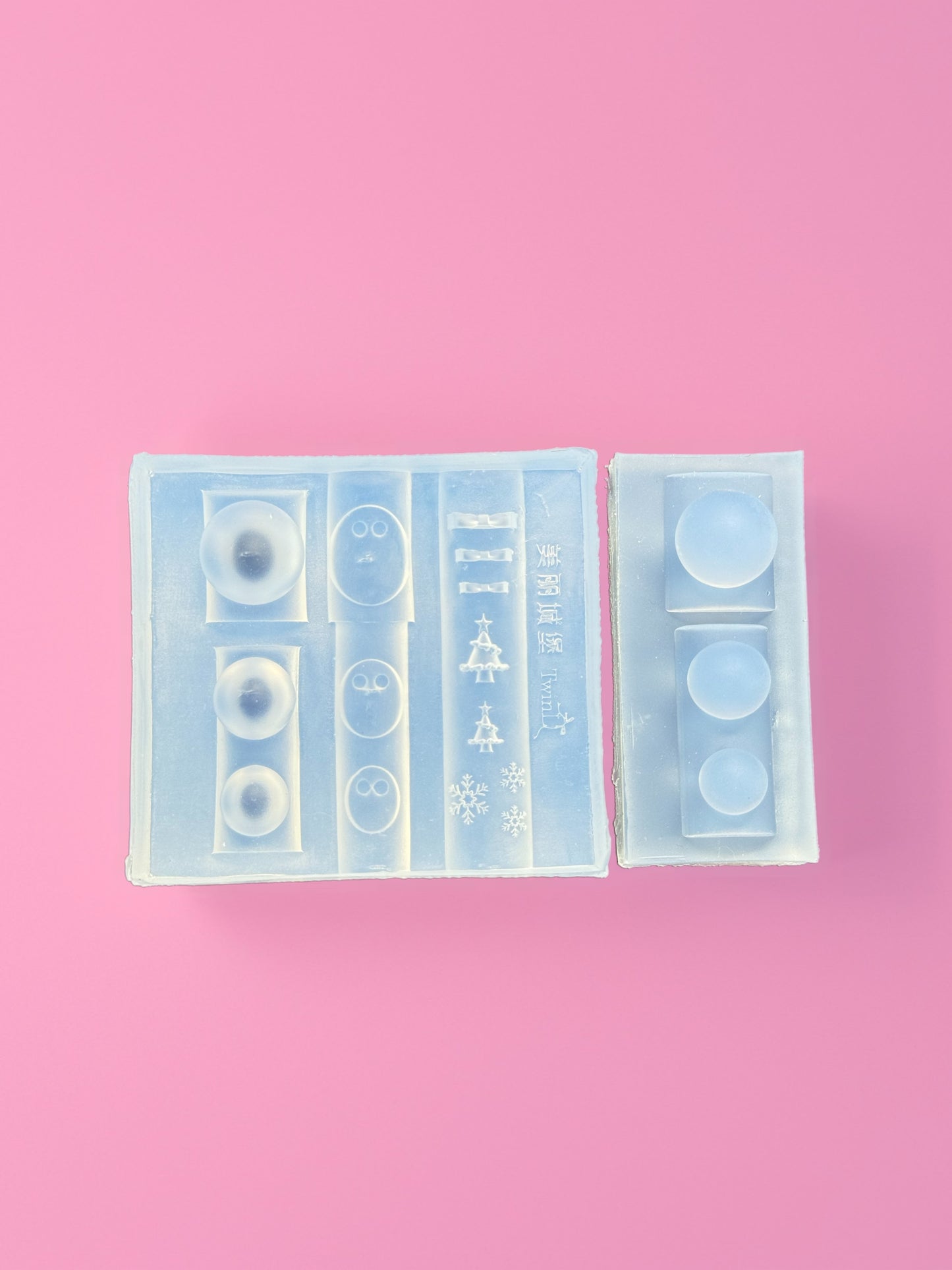 Aqua Globe Nail Charm Mold / with Built in Back Seal