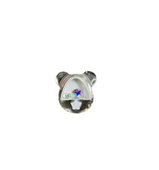 Teddy Bear Shaker Charm Set ~2pc Set