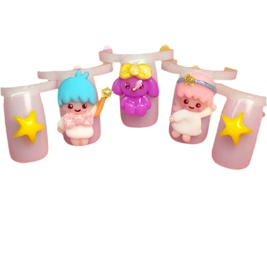 Star Boy and Girl Nail Charm set ~5pc