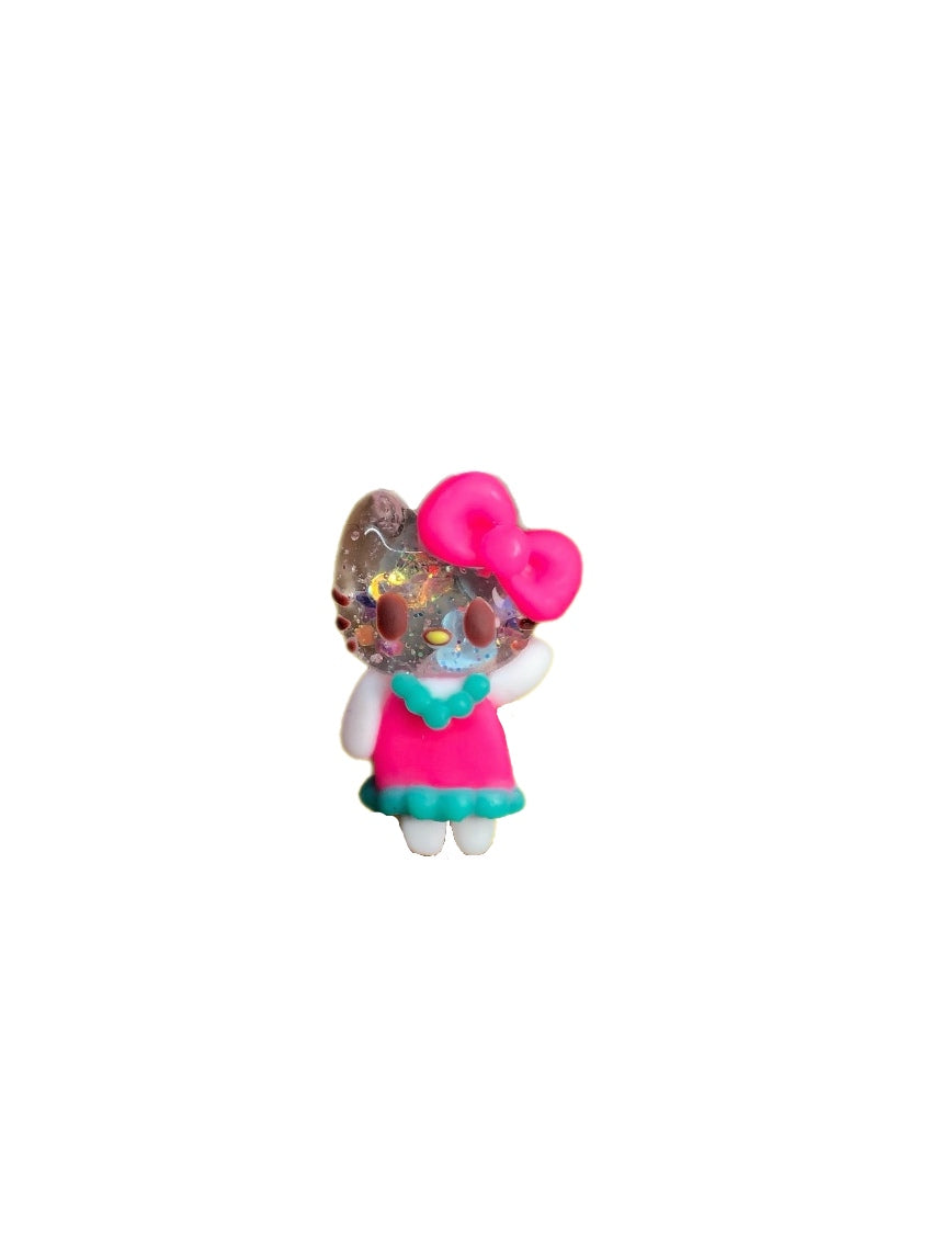 Gum Ball Bunny and Cat Jelly Edition Charm Set ~2pc