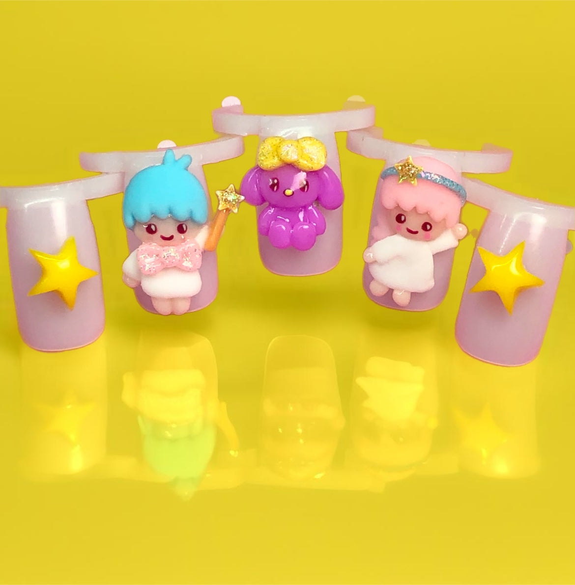 Star Boy and Girl Nail Charm set ~5pc