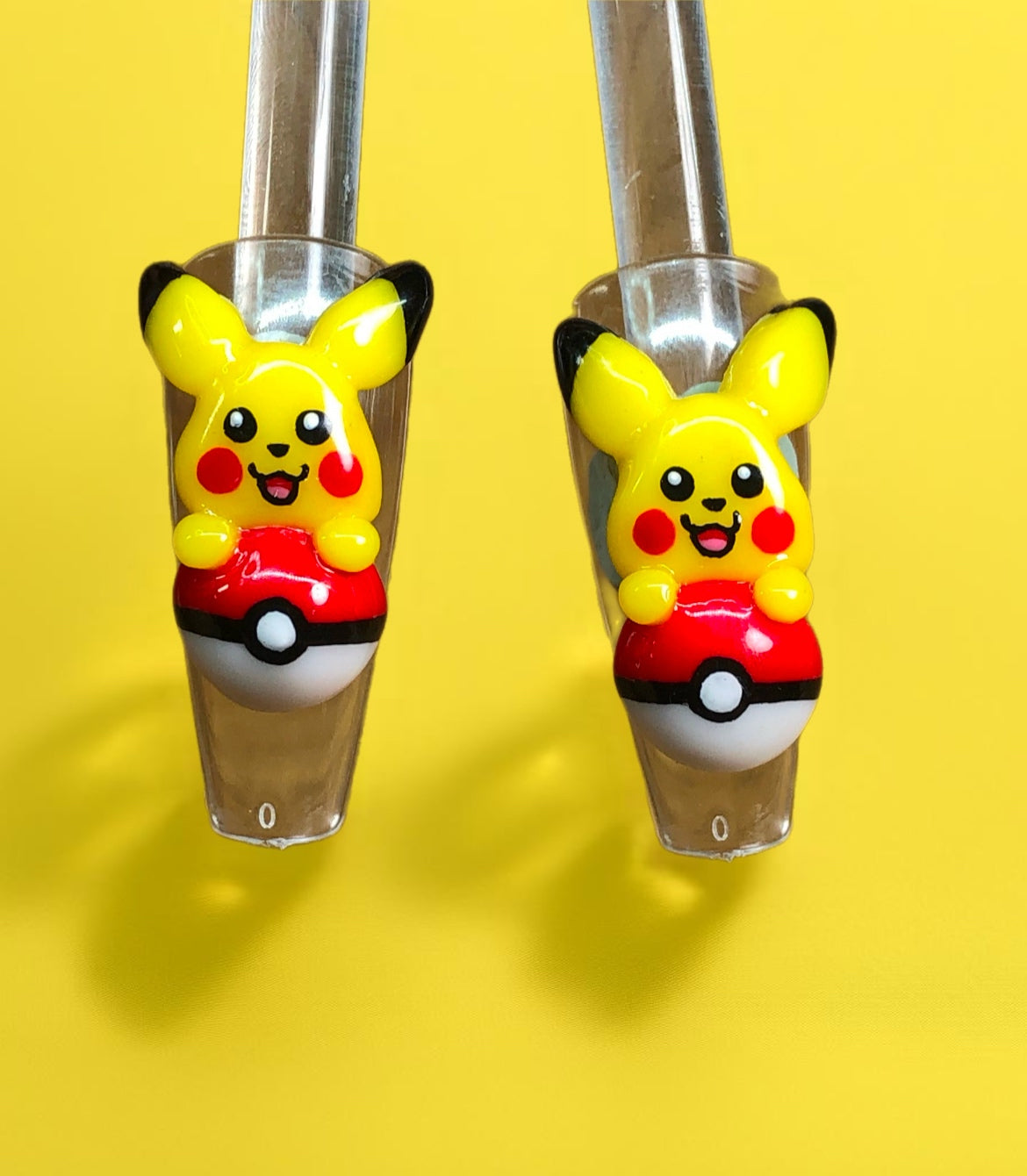 Yellow Puppy Nail Charm set~2pc set