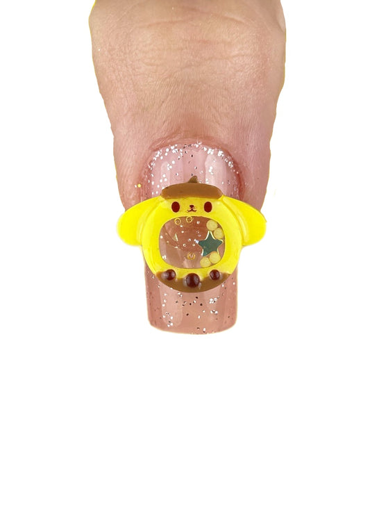 Puppy Mini Liquid Nail Charms ~2pc Set