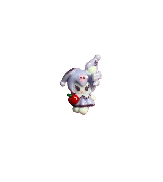 Purple Bunny Nail Charm Set ~2pc set