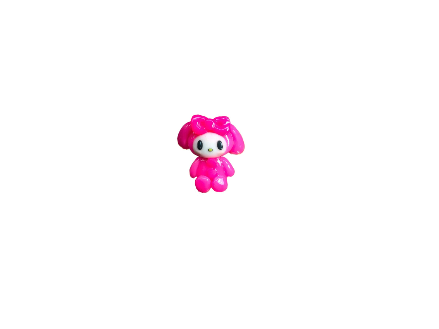 Pink Bunny Nail Charm Set , 2Pc Charm Set