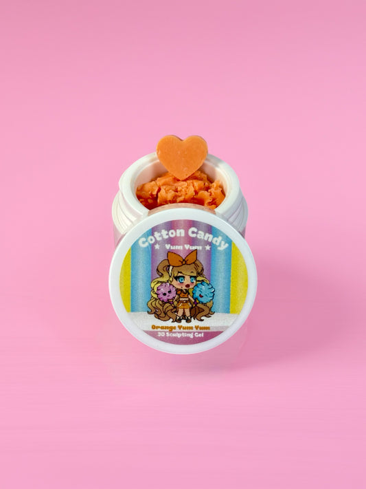 ✨NEW✨Orange Yum Yum~ Cotton Candy Pastel 3D Sculpting Gel